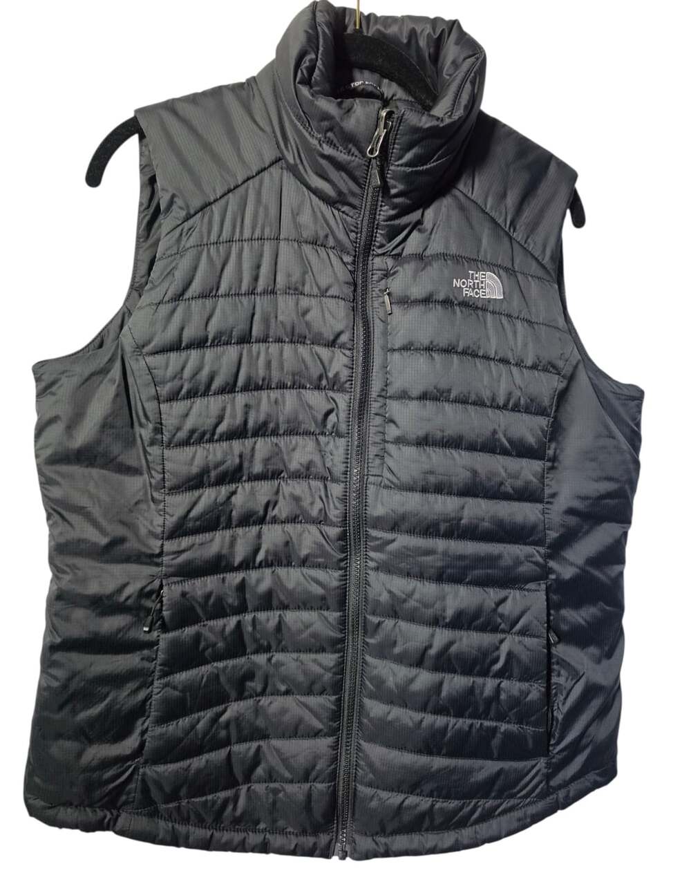 The North Face Quilted Puffer Womens Black Primaloft Vest Sz L